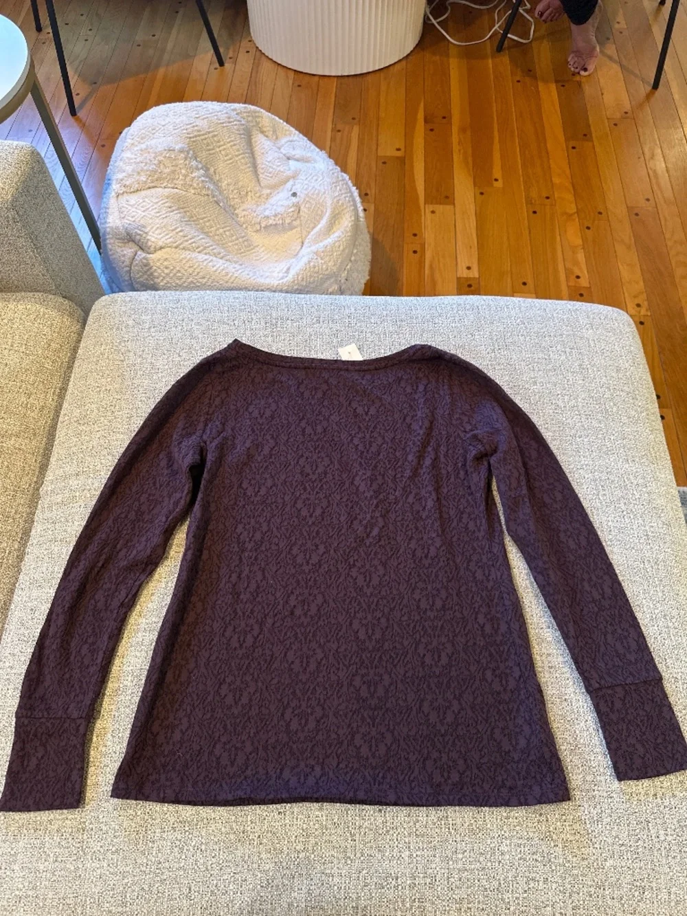 NEVER WORN Purple Lace Long sleeve t-shirt - Picture 3 of 5